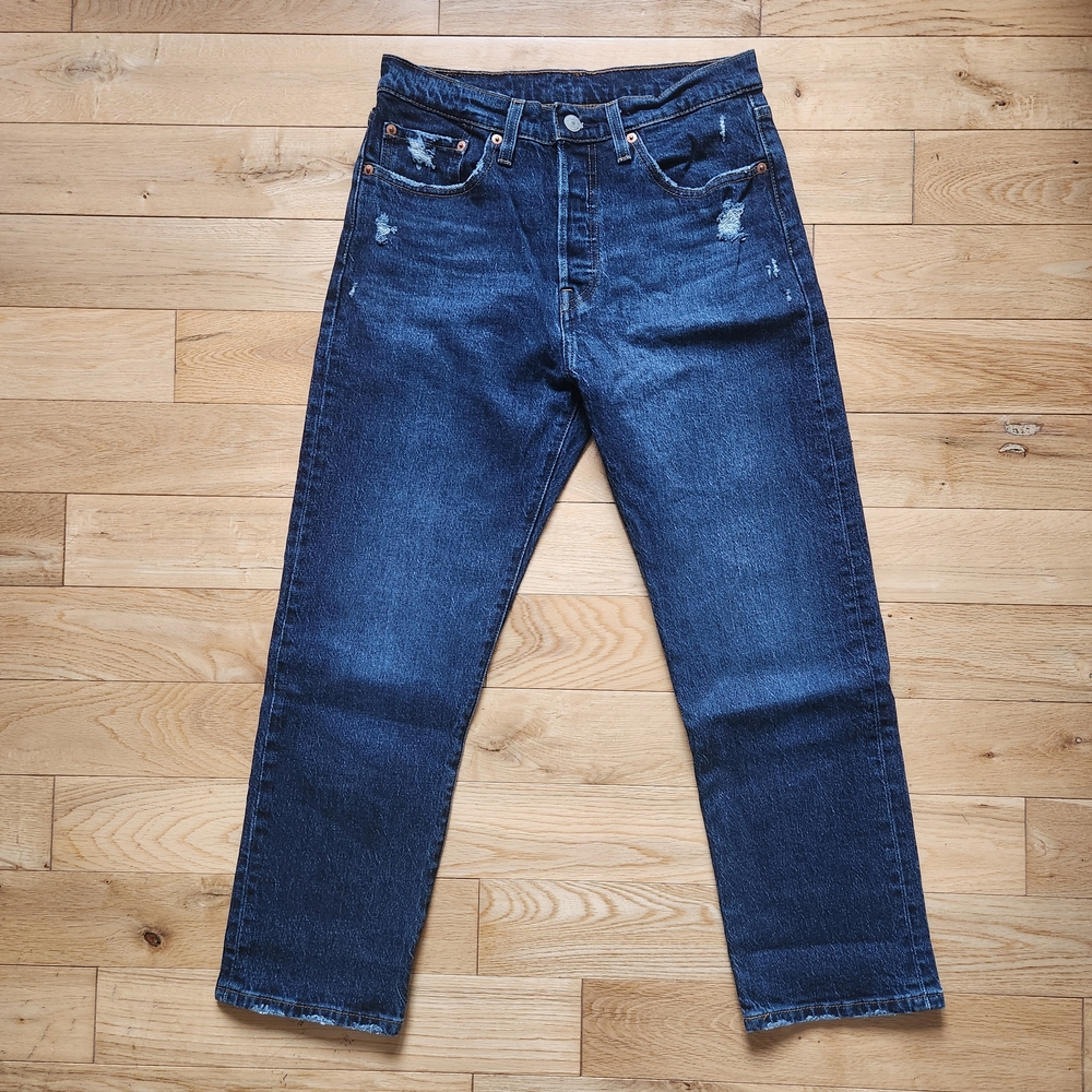 Levi's Dark Wash Crop Jeans - Salsa Authentic (Color)